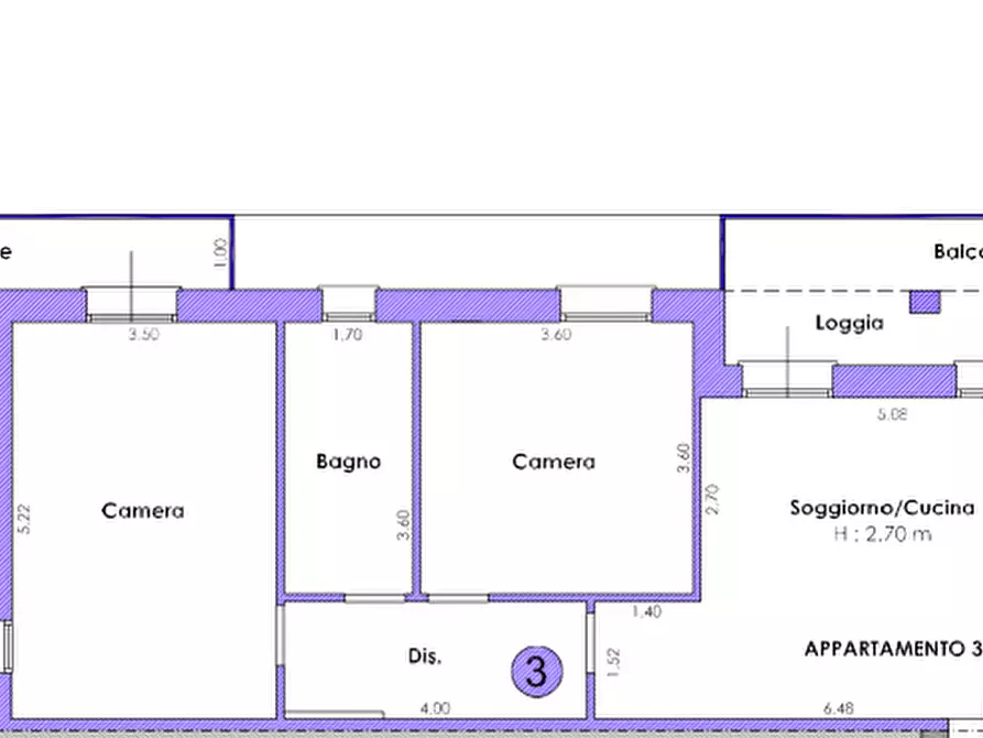 Immagine 2 di Trilocale in vendita  a San Mauro Pascoli