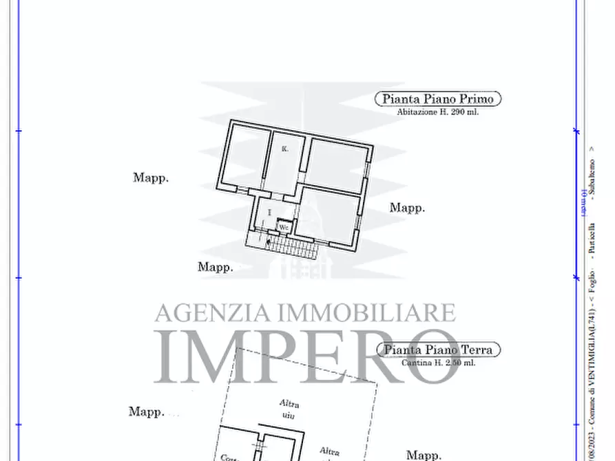 Immagine 13 di Porzione di casa in vendita  in Località Casette 4 a Ventimiglia