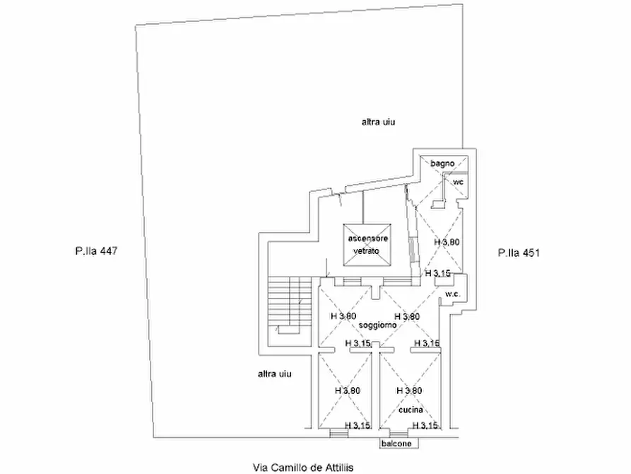 Immagine 18 di Quadrilocale in vendita  in Viale Maiella 23/A a Chieti