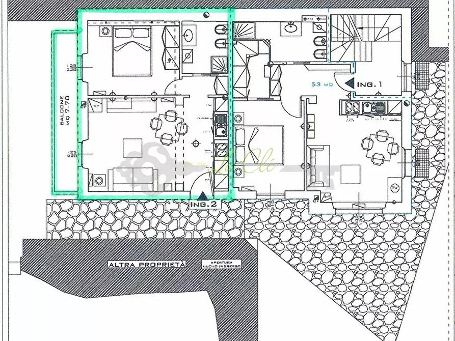Immagine 10 di Bilocale in affitto  in Via Roma 73 a Courmayeur