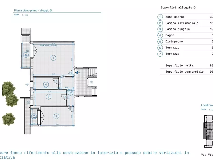 Immagine 4 di Trilocale in vendita  in Via Viernheim 3 a Rovigo