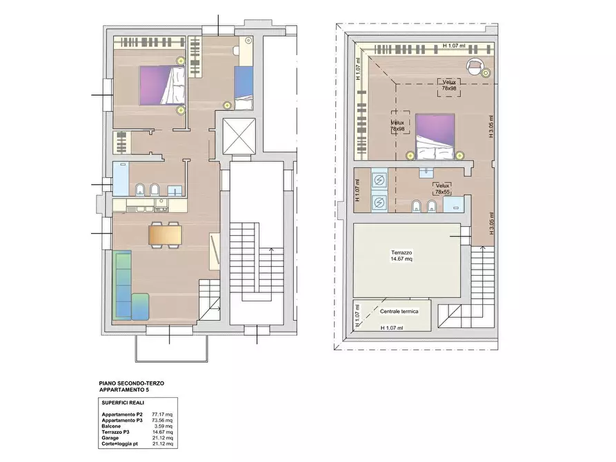 Immagine 3 di Quadrilocale in vendita  in Via Niccolò Tommaseo 100 a Rimini