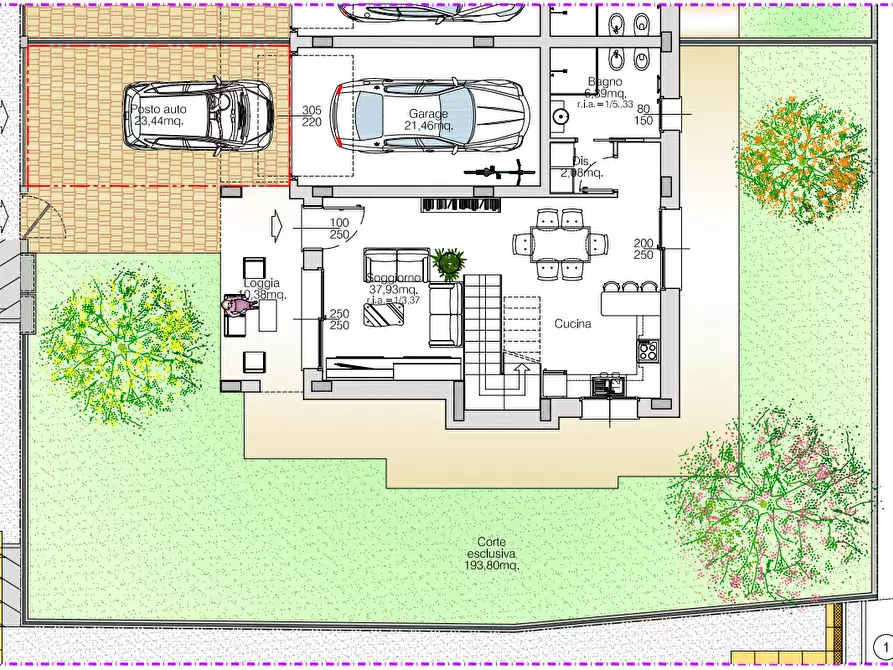 Immagine 11 di Villetta a schiera in vendita  a Santarcangelo Di Romagna