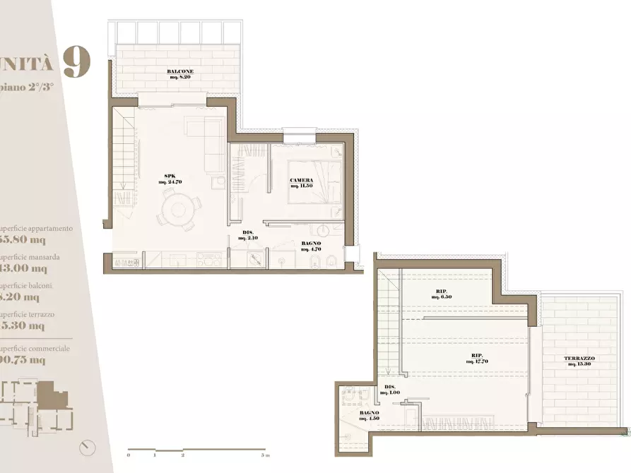 Immagine 9 di Trilocale in vendita  in Via Palmiro Togliatti 75 a Santarcangelo Di Romagna