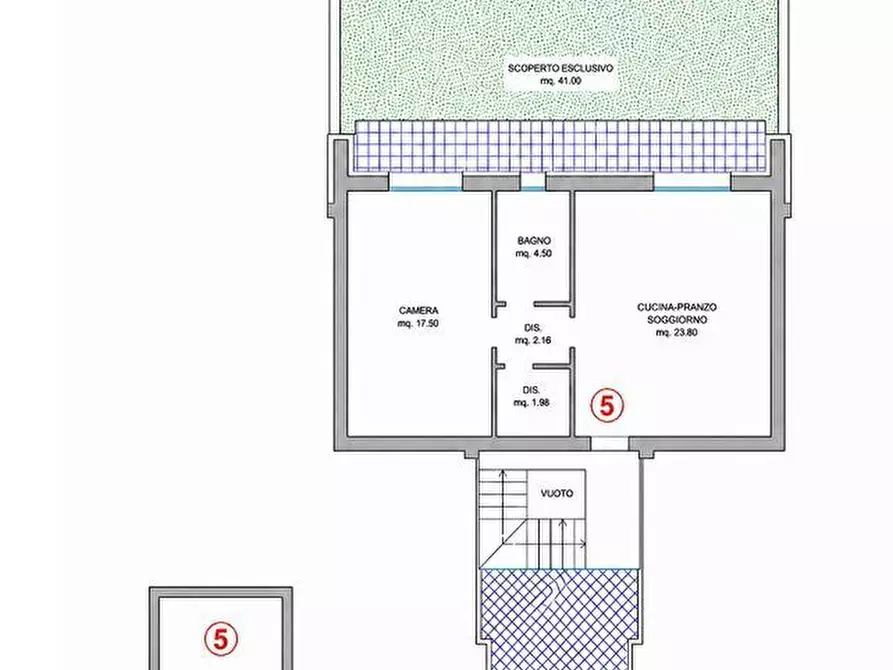 Immagine 6 di Bilocale in vendita  in Via Enrico de Nicola a Gabicce Mare