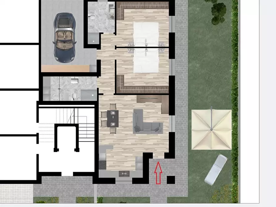 Immagine 3 di Trilocale in vendita  in Via Socrate a Nonantola