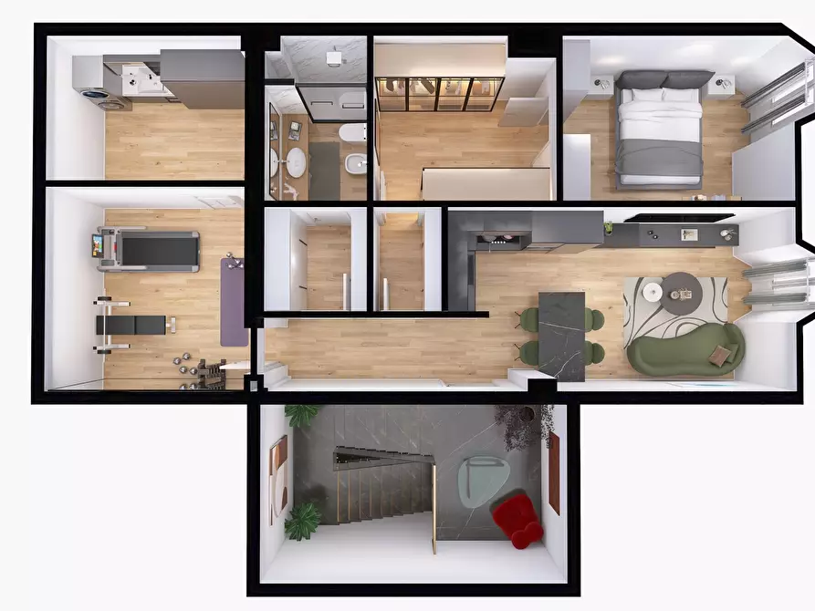 Immagine 27 di Bilocale in vendita  in castelmaraldo 17 a Modena