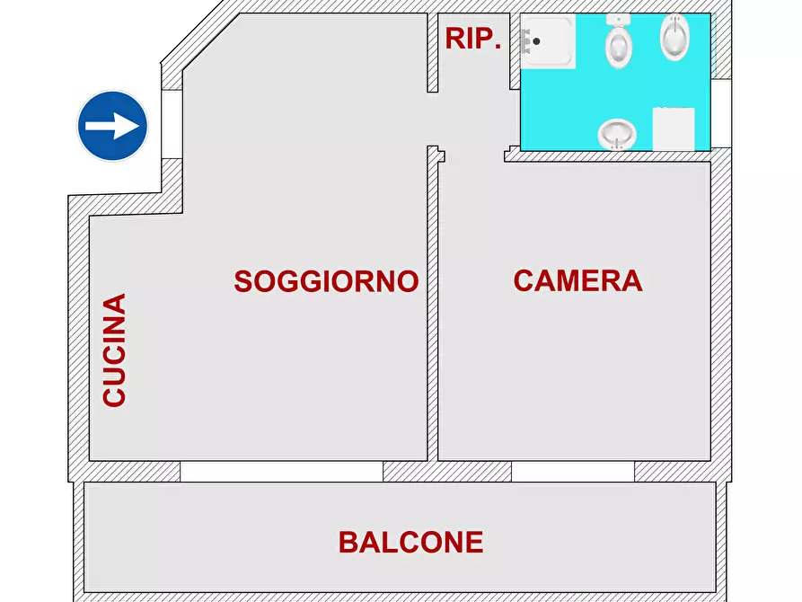 Immagine 16 di Bilocale in vendita  in Via della Novella a Nerviano