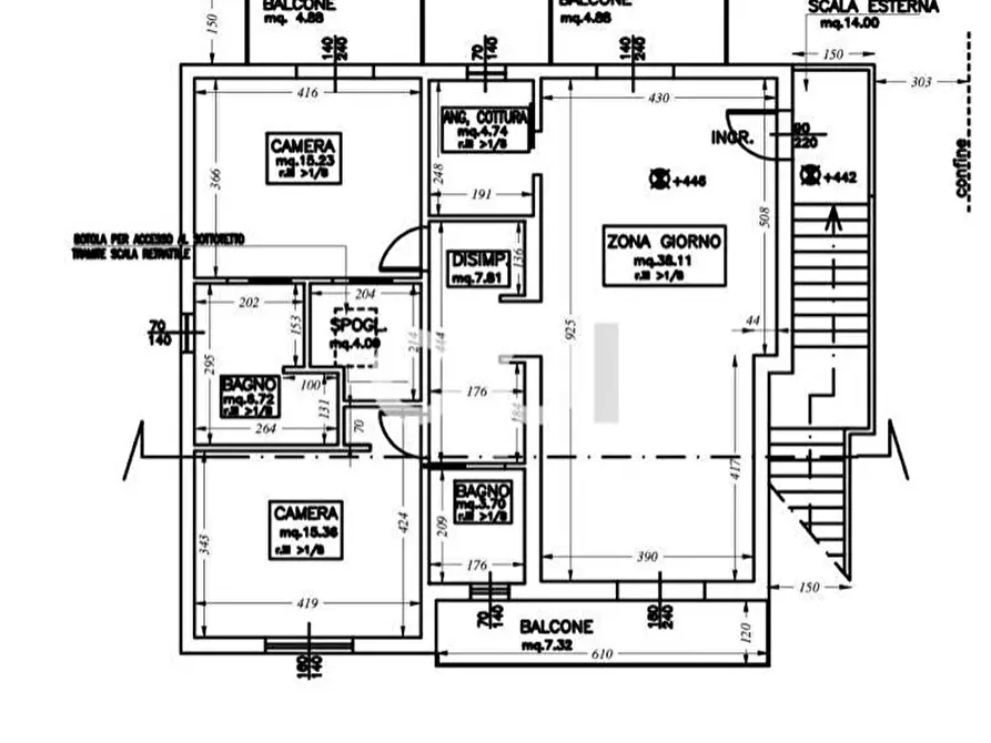 Immagine 10 di Casa bifamiliare in vendita  a Verucchio