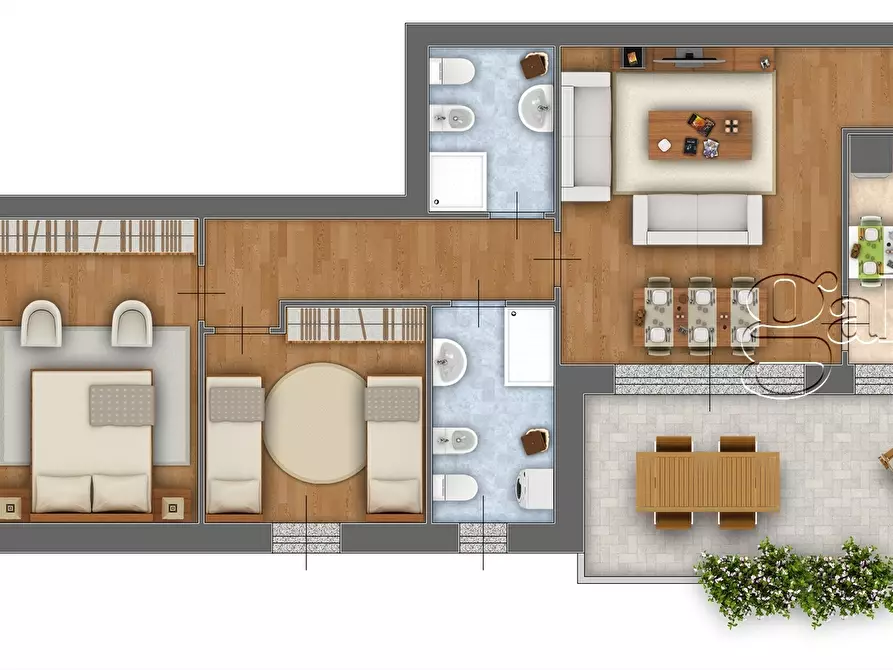 Immagine 15 di Quadrilocale in vendita  in Via Antonio Vivaldi a Dairago