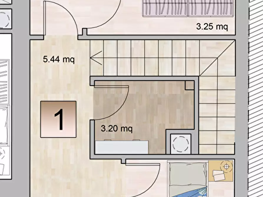 Immagine 19 di Villetta a schiera in vendita  a Poggio Torriana