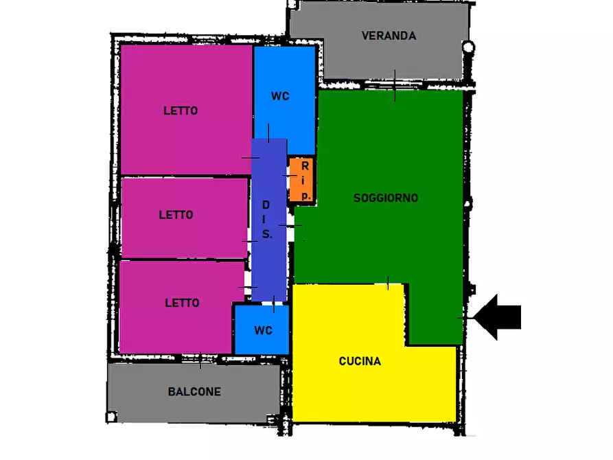 Immagine 13 di Quadrilocale in vendita  in via melvin jones a Monopoli