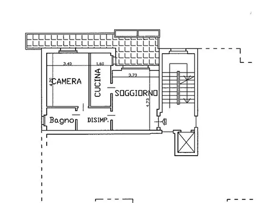 Immagine 2 di Quadrilocale in vendita  in Via Beppe Fenoglio 14a a Cuneo