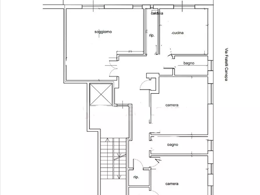 Immagine 2 di Pentalocale in vendita  in Via Fratelli Canepa 3 a Savona