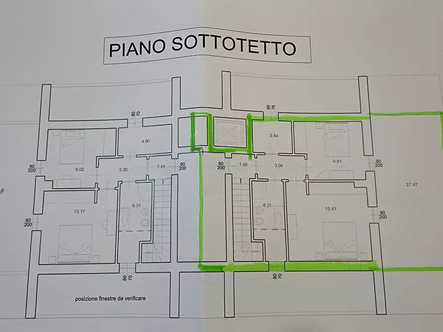 Immagine 2 di Attico in vendita  in Via del Paratino 33 a Cecina