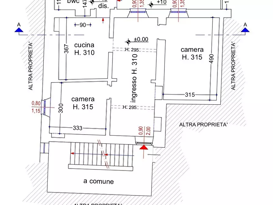 Immagine 18 di Quadrilocale in vendita  in Via San Vincenzo a Prato