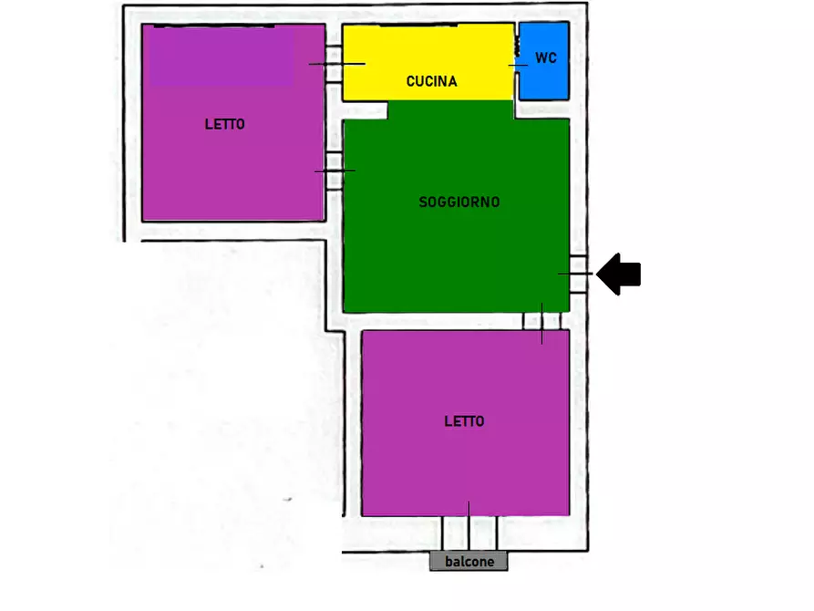 Immagine 17 di Trilocale in vendita  in Via Ghezzi a Monopoli