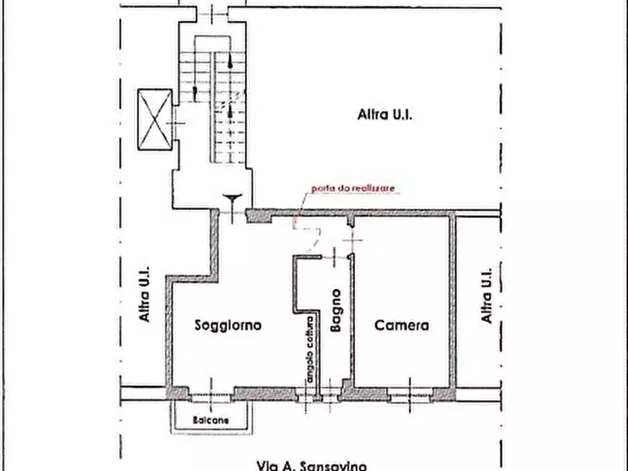 Immagine 2 di Trilocale in vendita  in Via Andrea Sansovino 251 a Torino
