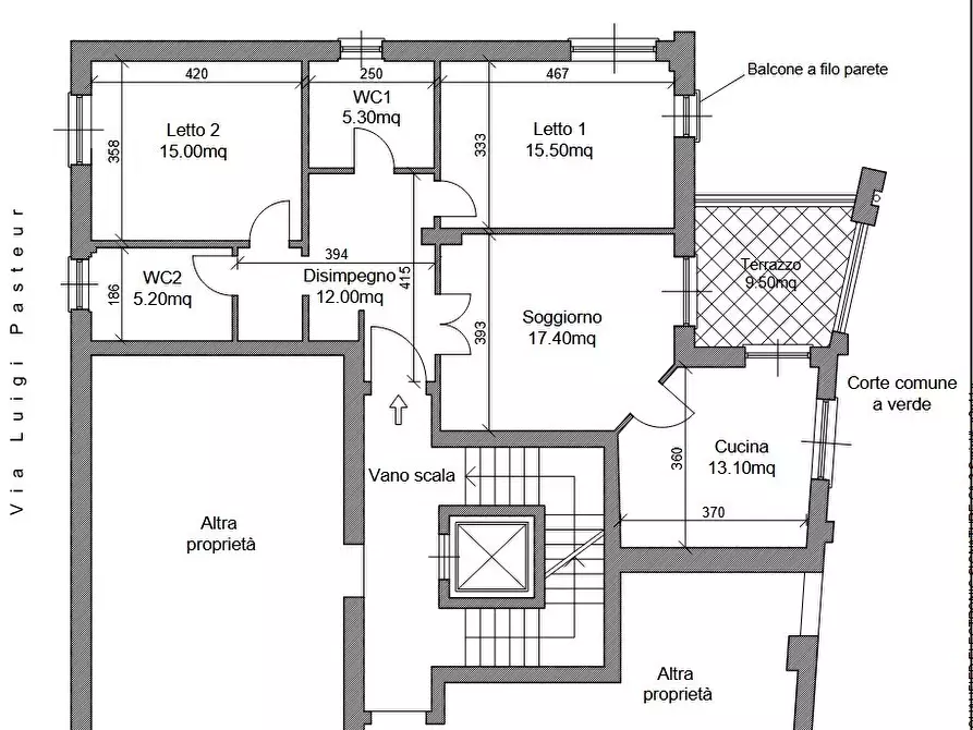 Immagine 2 di Pentalocale in vendita  in Via Luigi Pasteur 4 a Torino