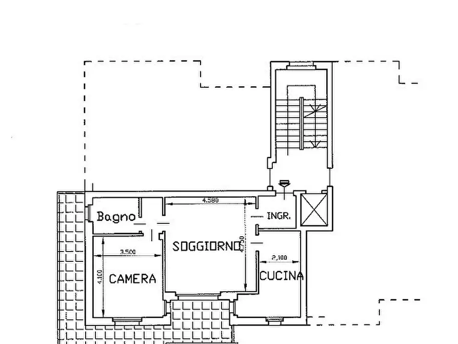 Immagine 2 di Quadrilocale in vendita  in Via Beppe Fenoglio 14a a Cuneo