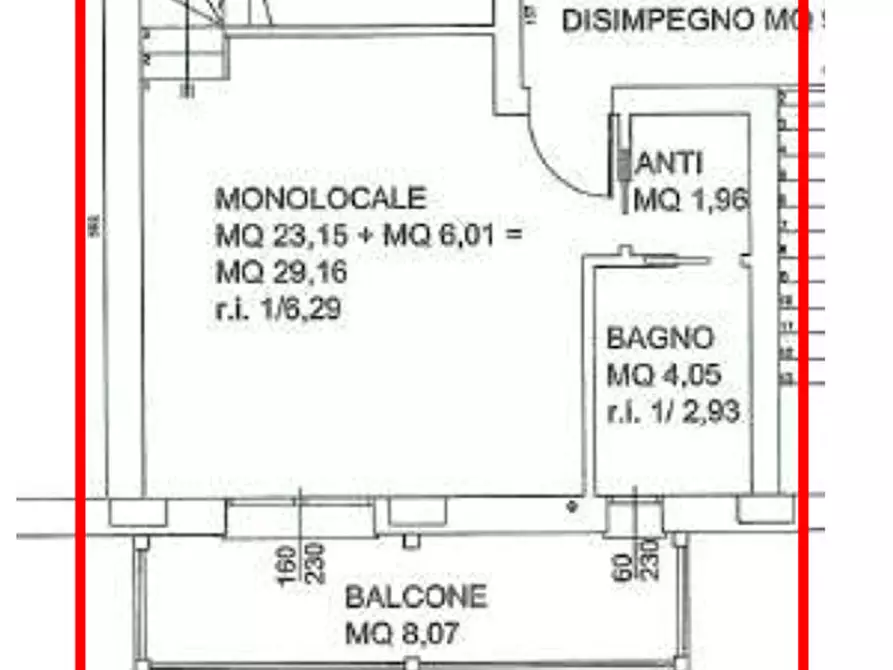 Immagine 1 di Monolocale in vendita  a Predappio