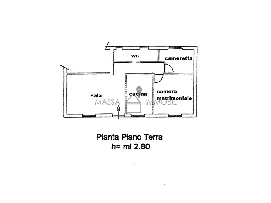 Immagine 15 di Porzione di casa in vendita  in Via Celia 11 a Massa