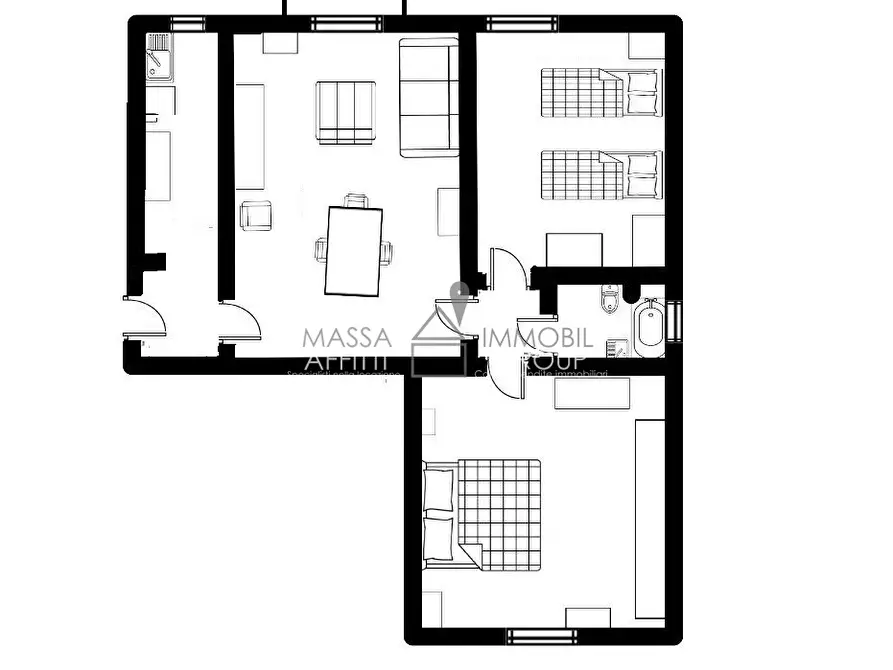 Immagine 25 di Quadrilocale in vendita  in Via G. Carducci 169 a Massa