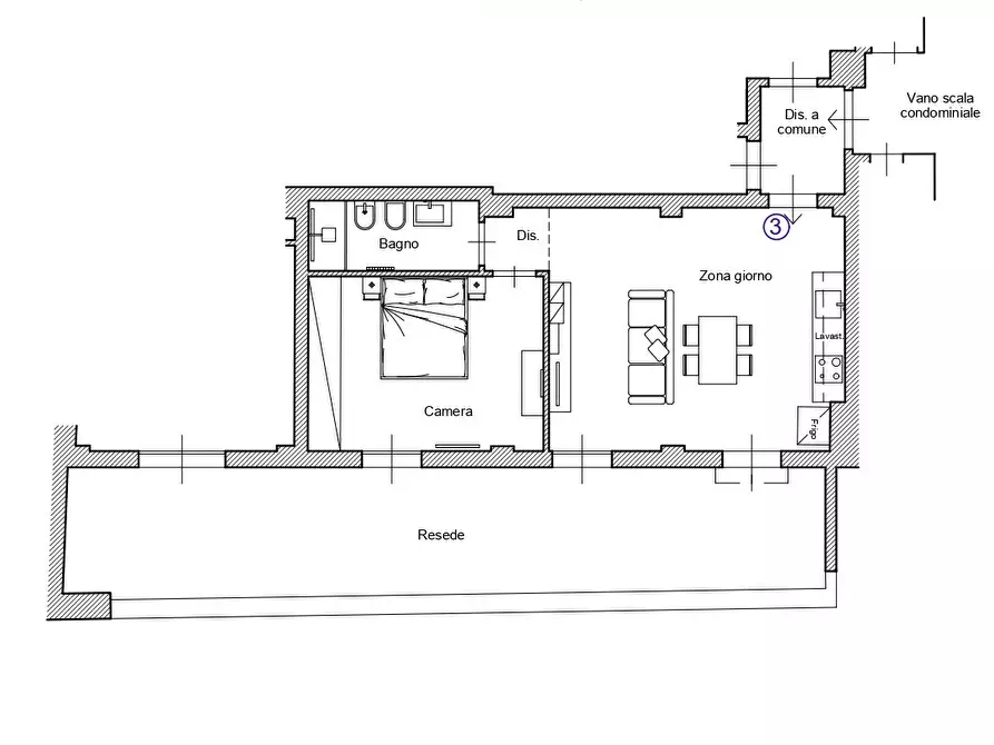 Immagine 20 di Bilocale in vendita  in Piazza Ravenna a Firenze