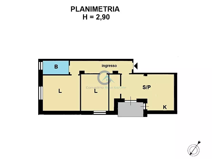 Immagine 15 di Trilocale in vendita  in Viale Crotone 6 a Catanzaro