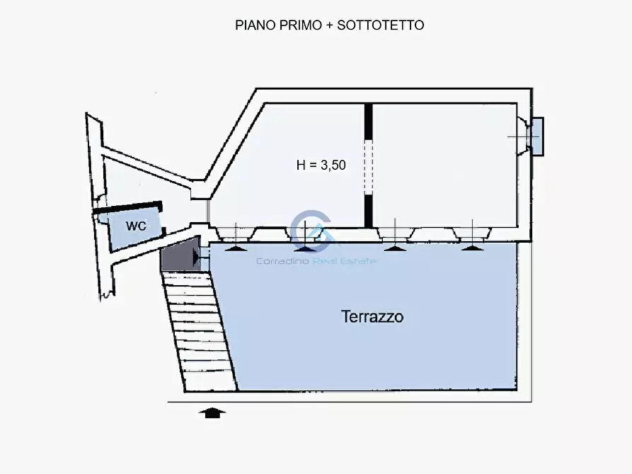 Immagine 17 di Trilocale in vendita  in Via Corace 33 a Catanzaro