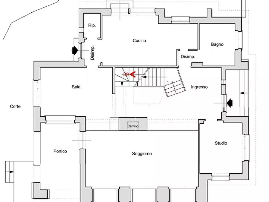 Immagine 2 di Villa in vendita  in Via Privata Alfonso Mezzana 5 a Pieve Ligure