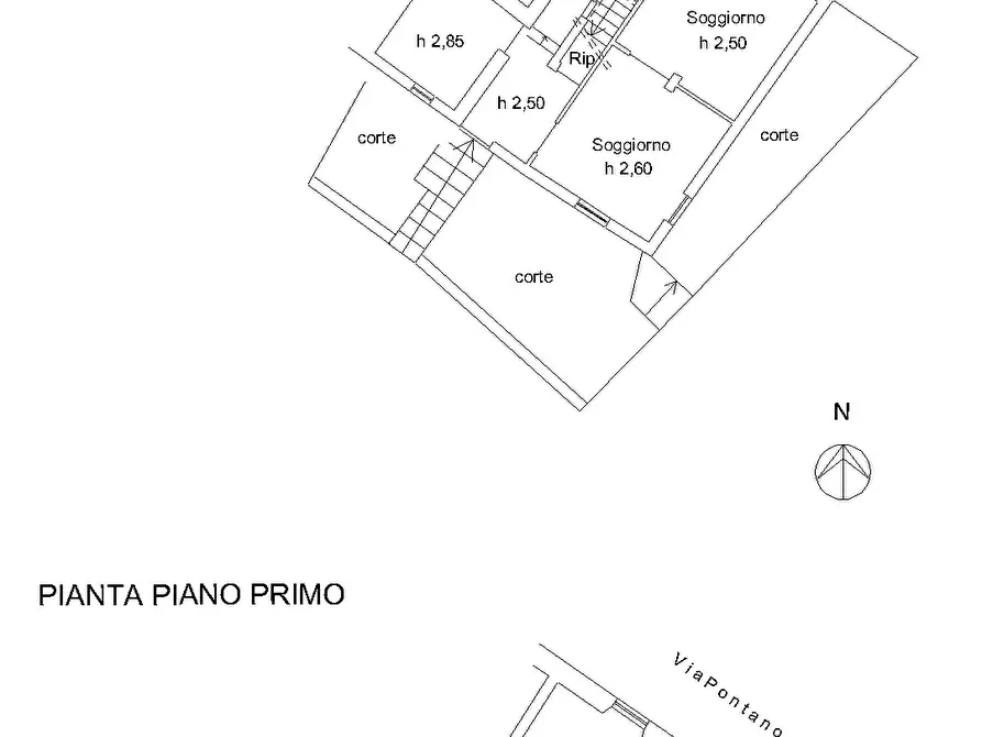 Immagine 2 di Porzione di casa in vendita  in Via Pontano 37 a Castiglione Chiavarese