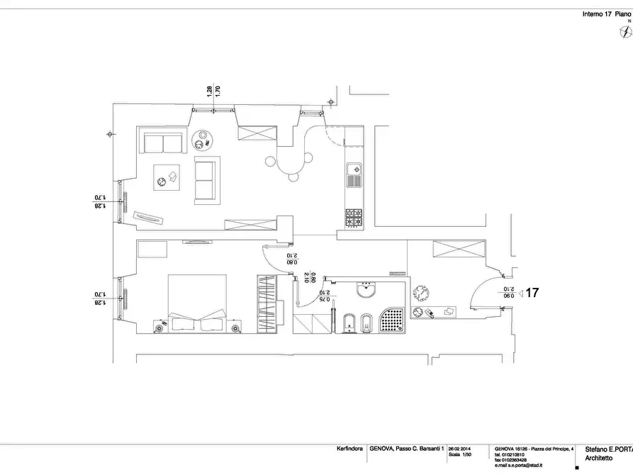 Immagine 4 di Bilocale in vendita  a Genova