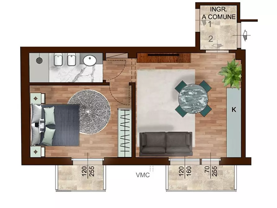 Immagine 13 di Bilocale in vendita  in Via della Casella a Firenze