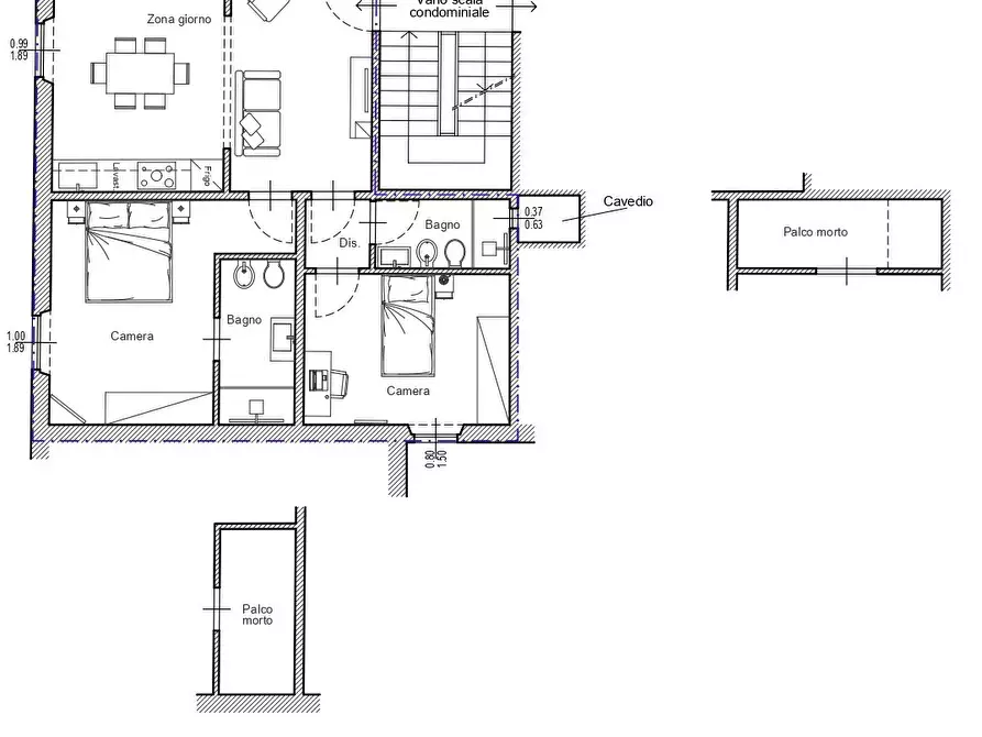 Immagine 16 di Trilocale in vendita  in Via Brunetto Latini a Firenze