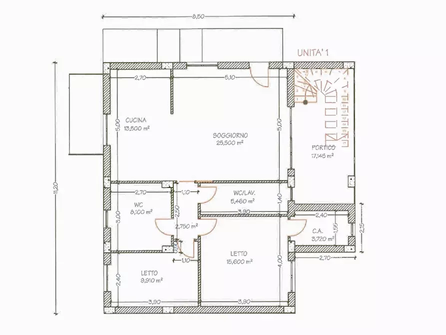 Immagine 9 di Villetta a schiera in vendita  a Borgia