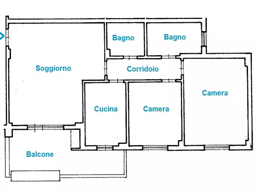 Immagine 29 di Trilocale in vendita  in Via Giuseppe Rosaccio 103 a Roma