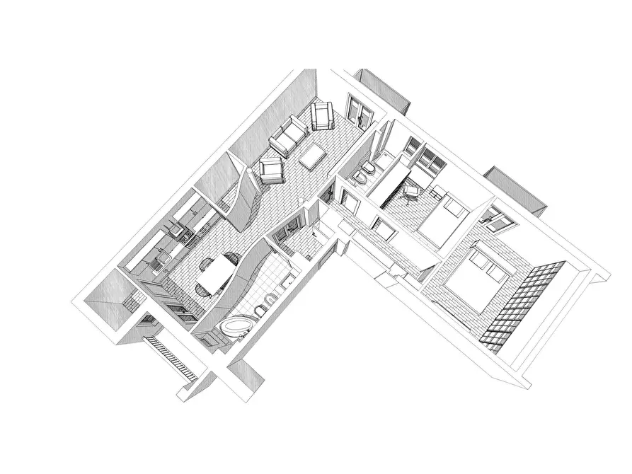 Immagine 68 di Quadrilocale in vendita  in via trecate 15 a Torino