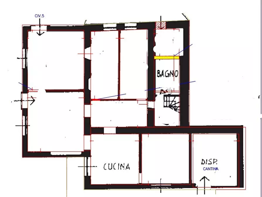 Immagine 2 di Casa indipendente in vendita  in Via Cicone 5 a Tiglieto