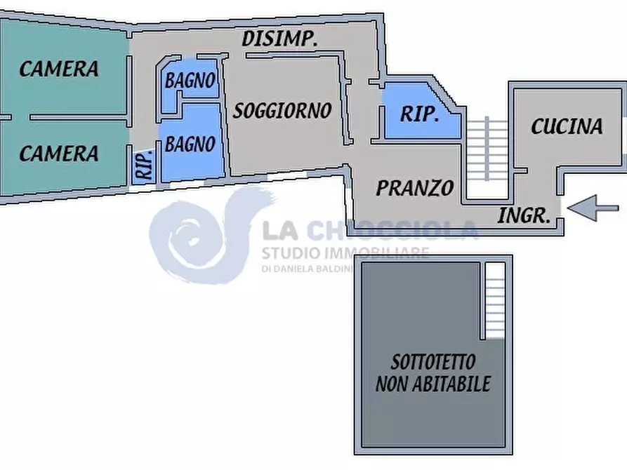 Immagine 1 di Pentalocale in affitto  in via Marsala a Bologna