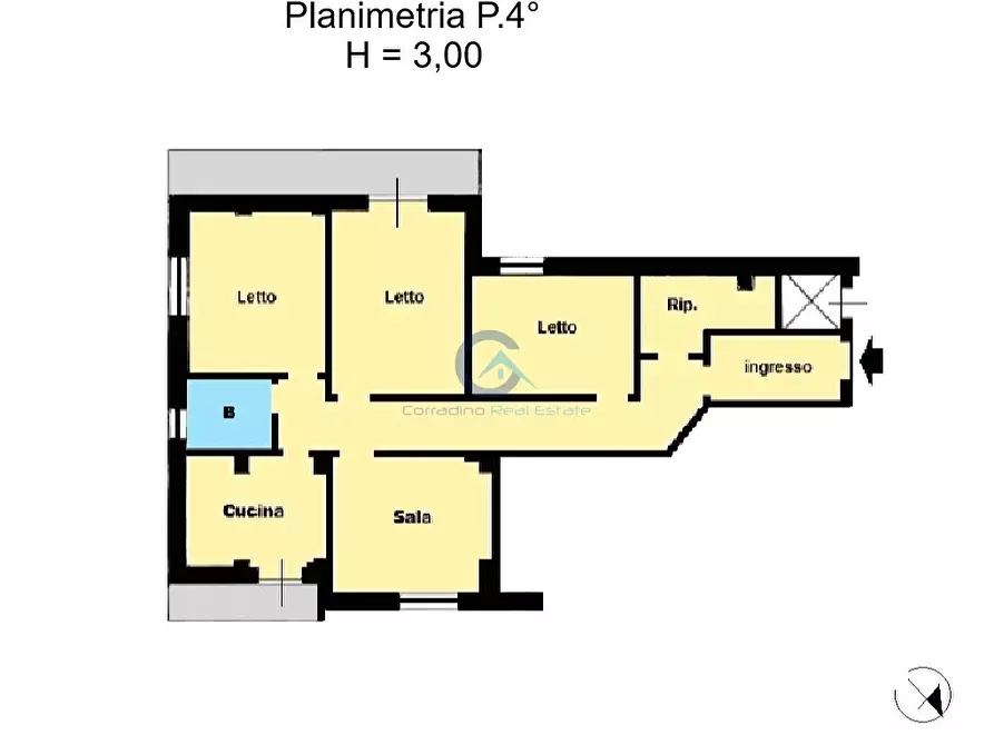 Immagine 24 di Quadrilocale in vendita  a Catanzaro