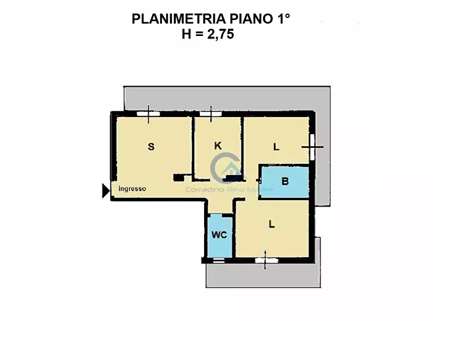 Immagine 19 di Quadrilocale in affitto  in Via dei Conti Falluc 126 a Catanzaro