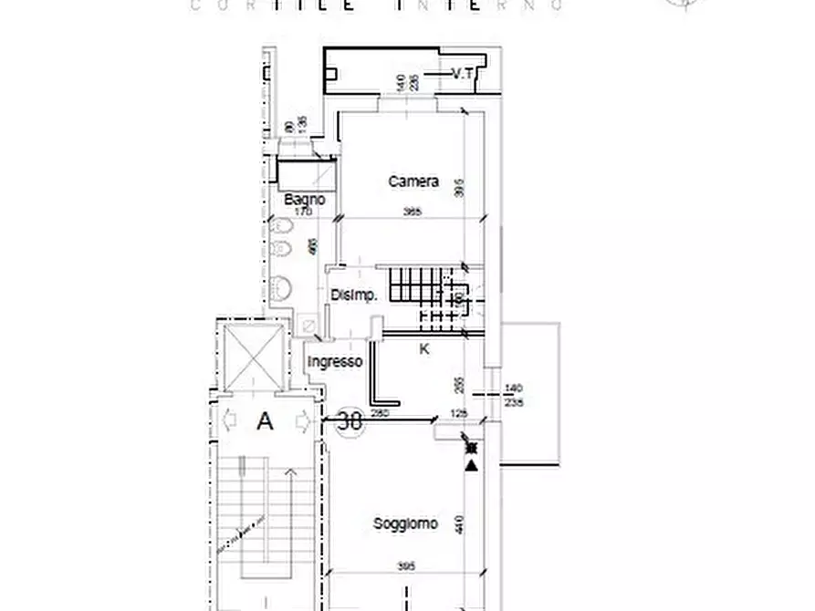Immagine 4 di Bilocale in vendita  in Via Pietro Cossa 105 a Torino