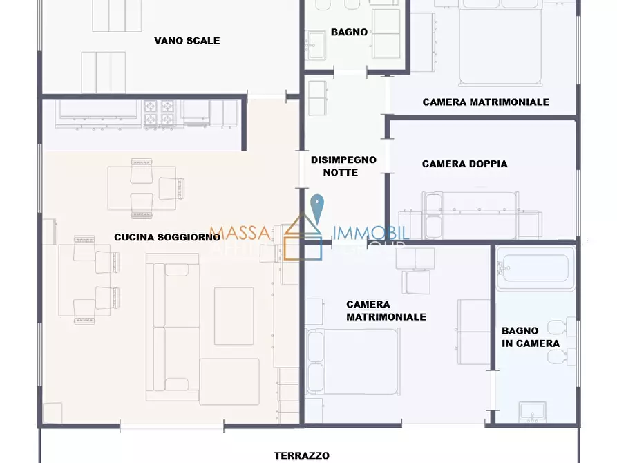 Immagine 35 di Porzione di casa in vendita  in Via Marina 84 a Montignoso