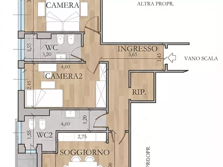 Immagine 47 di Trilocale in vendita  in Piazza della Vittoria 36 a Pietra Ligure