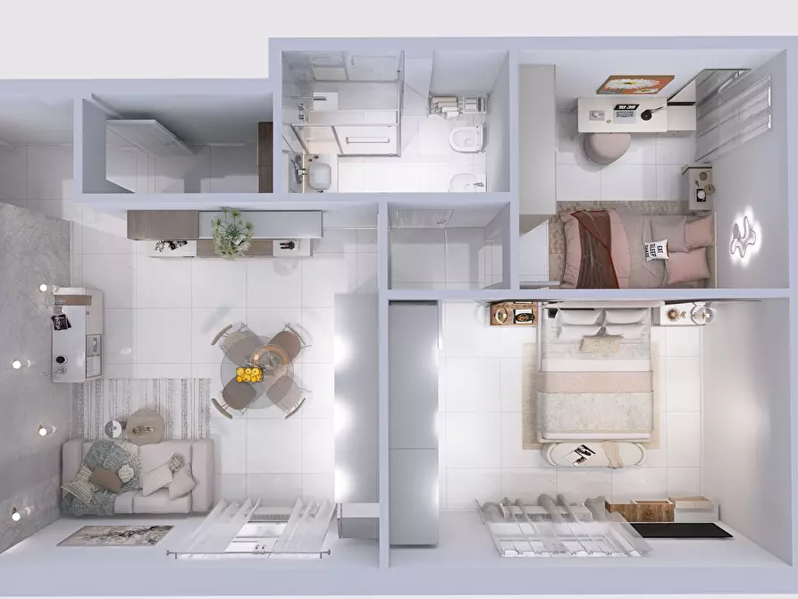 Immagine 12 di Trilocale in vendita  in Via Federico D'antiochia a Firenze