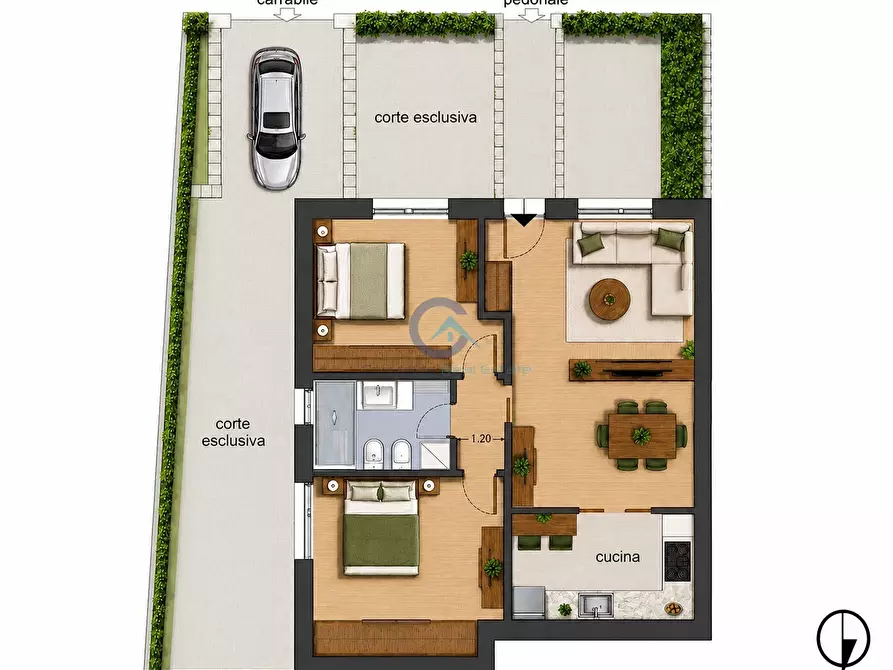 Immagine 8 di Porzione di casa in vendita  in Via Sant'Elena 13 a Catanzaro
