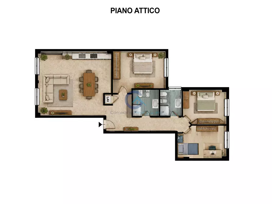 Immagine 15 di Attico in vendita  in Via Carlo Pisacane 26 a Catanzaro