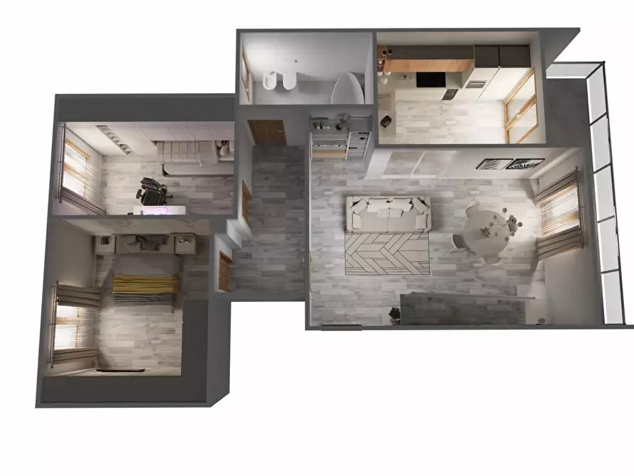 Immagine 6 di Quadrilocale in vendita  in Via Valdambrini 5 a Caluso