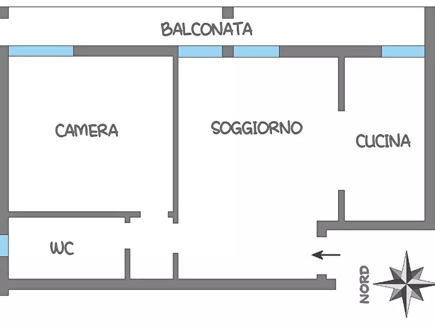 Immagine 11 di Bilocale in vendita  in Via Bruno Primi 12 a Sestri Levante